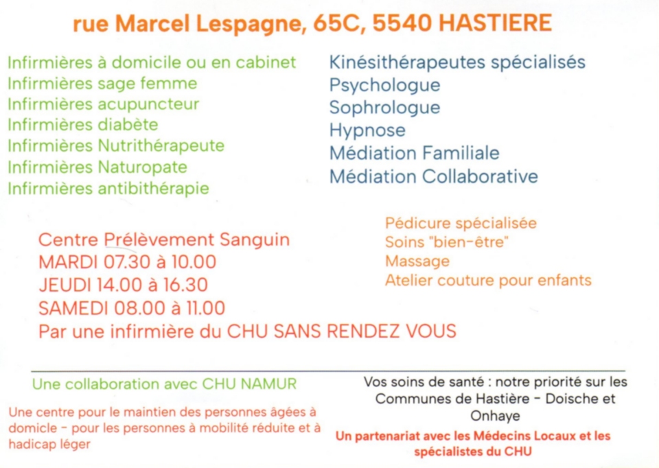 Centre Mdical et Paramdical - centre de prlvement - infirmires - kinsithrapeutes - sophrologue - acupuncteur - sage femme - hypnose - nutrithrapeute - mdiateur familiale chambre des rglements amiable Tribunal de la Famille - mdiation collaborative 
